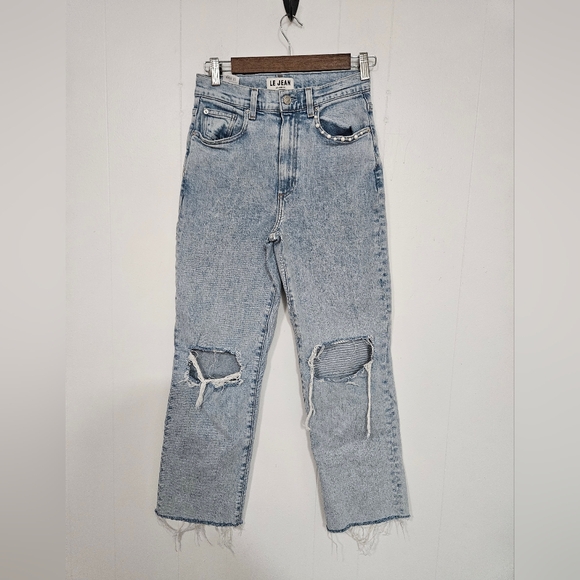 Le Jean Mia High Rise Relaxed Straight Jeans - Picture 4 of 11